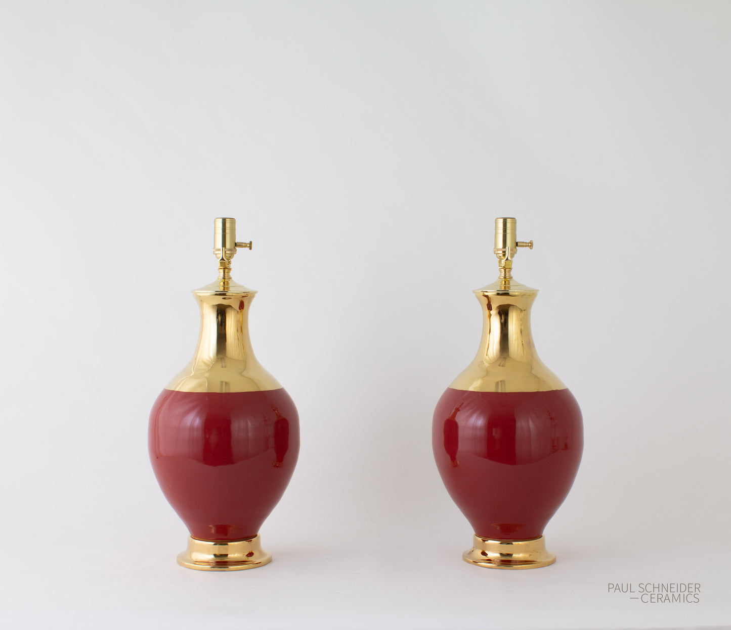 ATHENS | Rouge + Gold Lustre Neck
