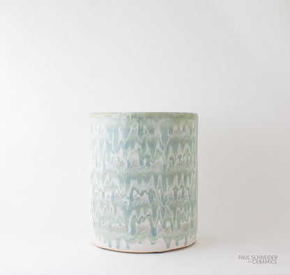 Cylindrical | Drip Banded | Celadon