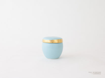 H&G | Jar | Jar #2 - Sky Blue + Gold Luster