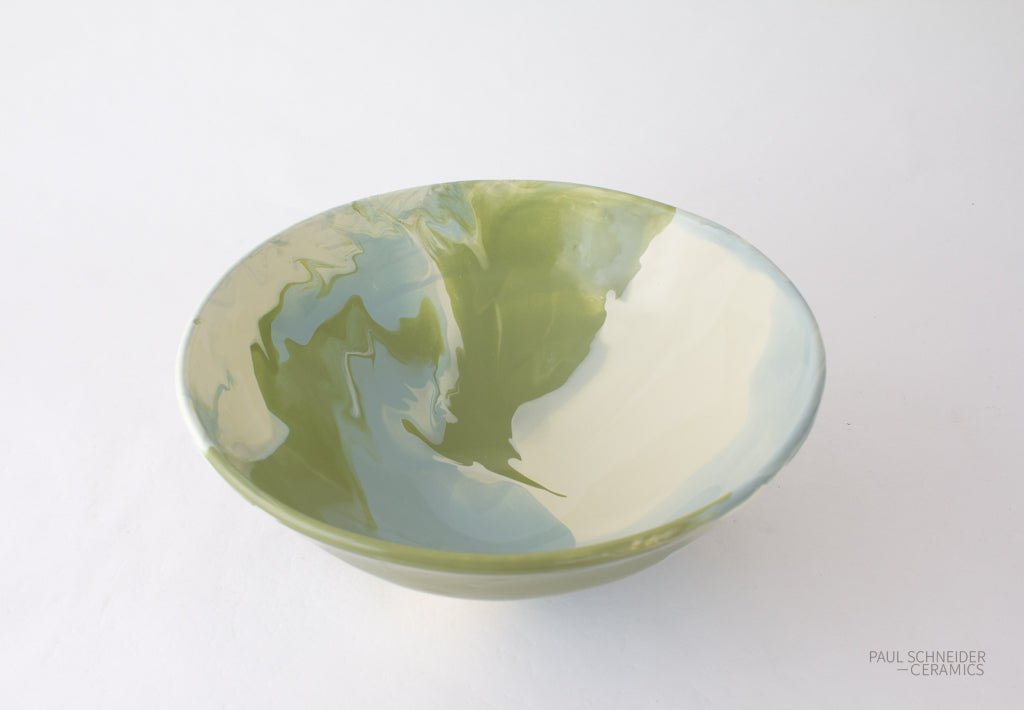 Bowl - Medium | Geode | Ivory-Nile-Sage (#035) - Bowls - Medium