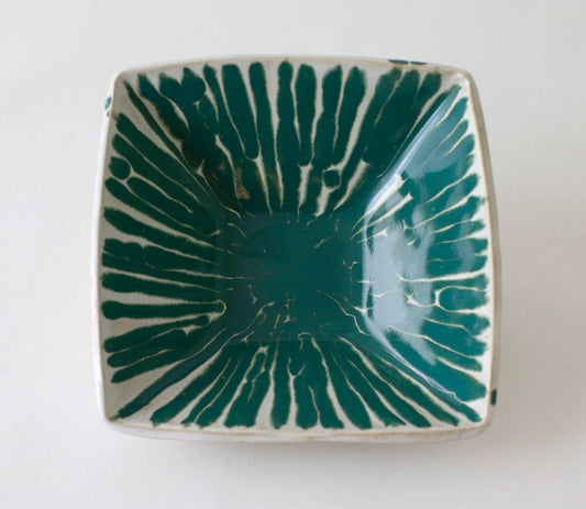 Bowl - Medium/Square | Striped | Forest - Bowls - Square