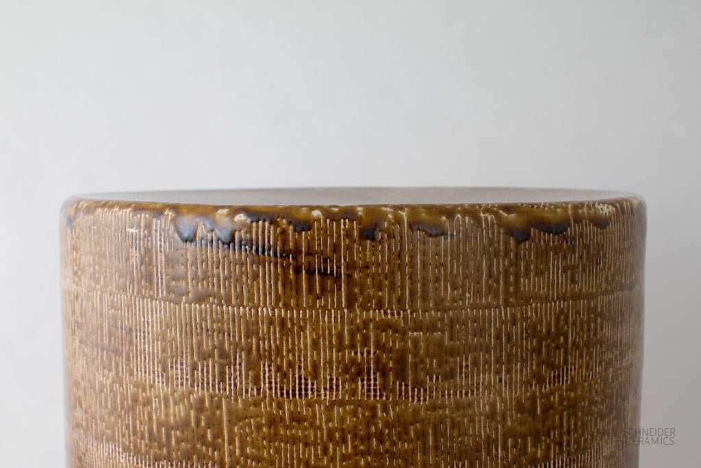 Cylindrical | Thatched | #6222-m - Stool