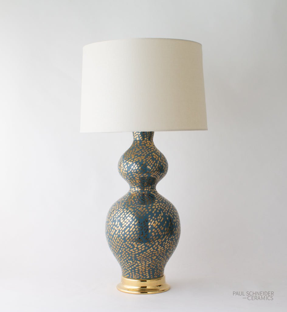 DOUBLE GOURD | Dappled | #1584-L + Gold Lustre - Double Gourd