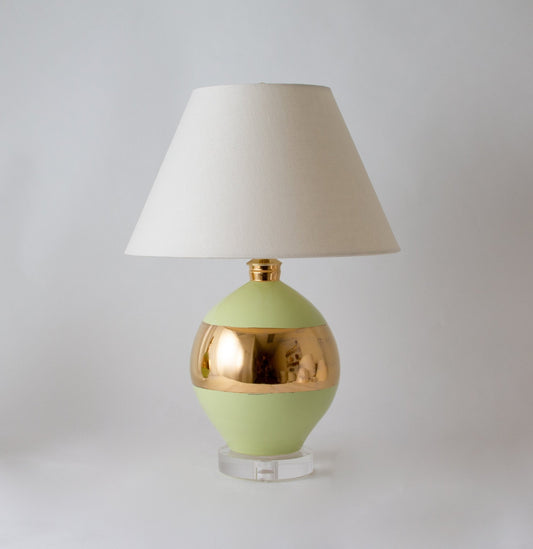 MAYPEARL | Banded | Pale Green + Gold Lustre - Maypearl