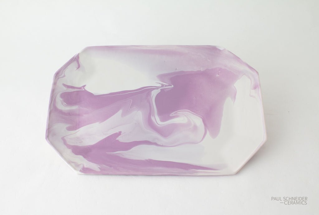 Tray - Large | Geode | #123 (Lilac + Bone White) - Tray - large