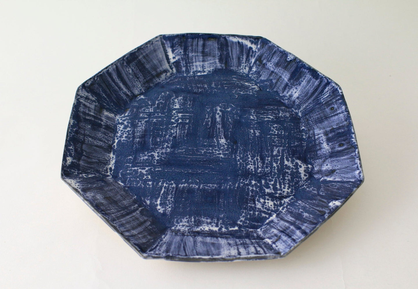 Tray - Octagon | Brushstroke | Navy Drip - Tray - Octagon