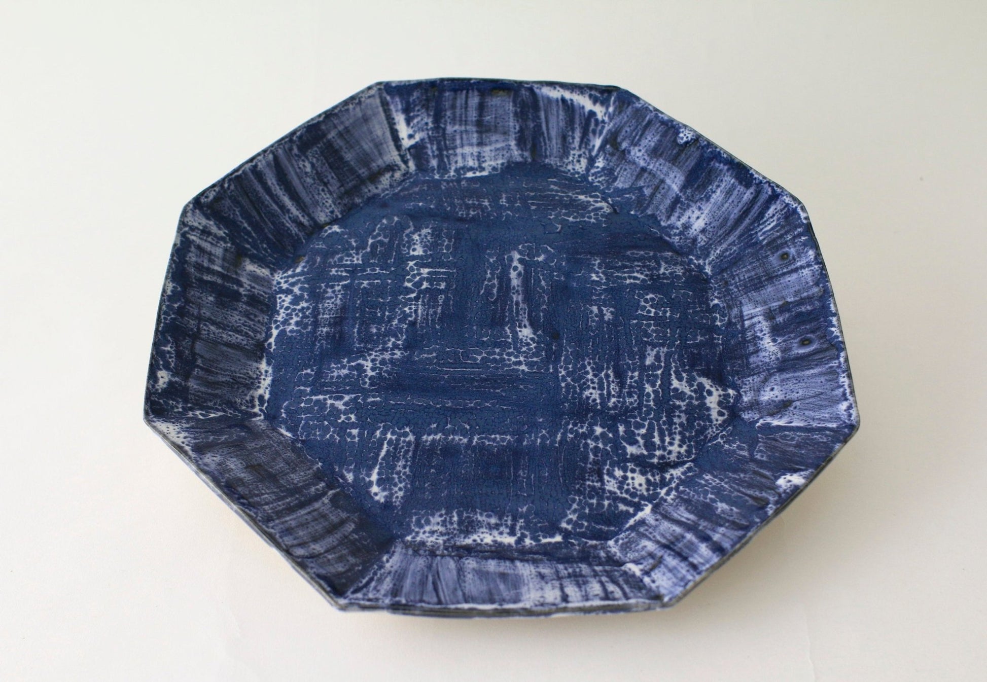 Tray - Octagon | Brushstroke | Navy Drip - Tray - Octagon